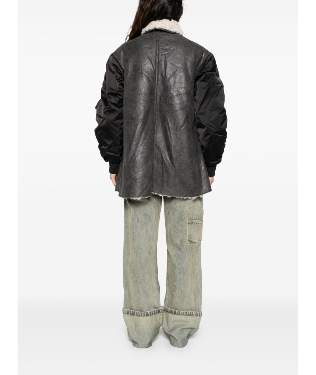 ISABEL MARANT ETOILE Черная полиамидовая дубленка, фото 5