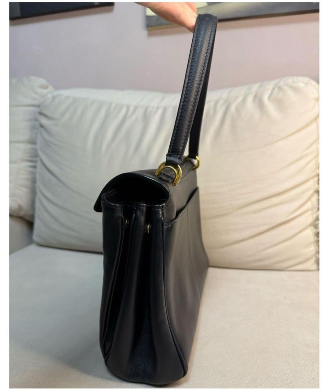 BALENCIAGA Черная кожаная сумка тоут, фото 3