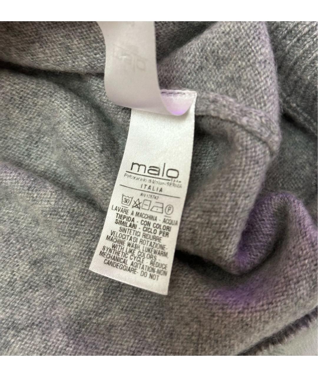 MALO Серый кашемировый джемпер / свитер, фото 5