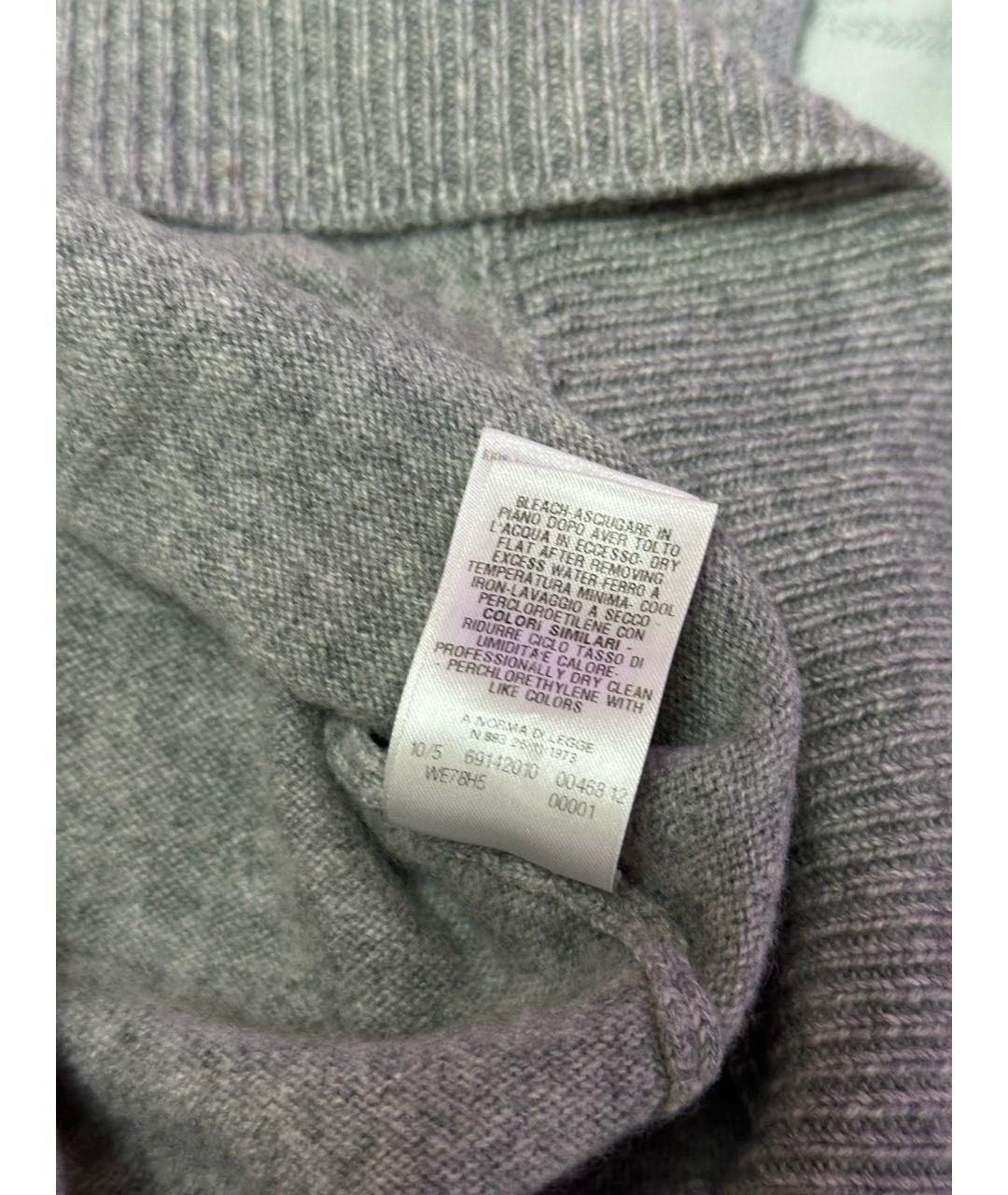 MALO Серый кашемировый джемпер / свитер, фото 6