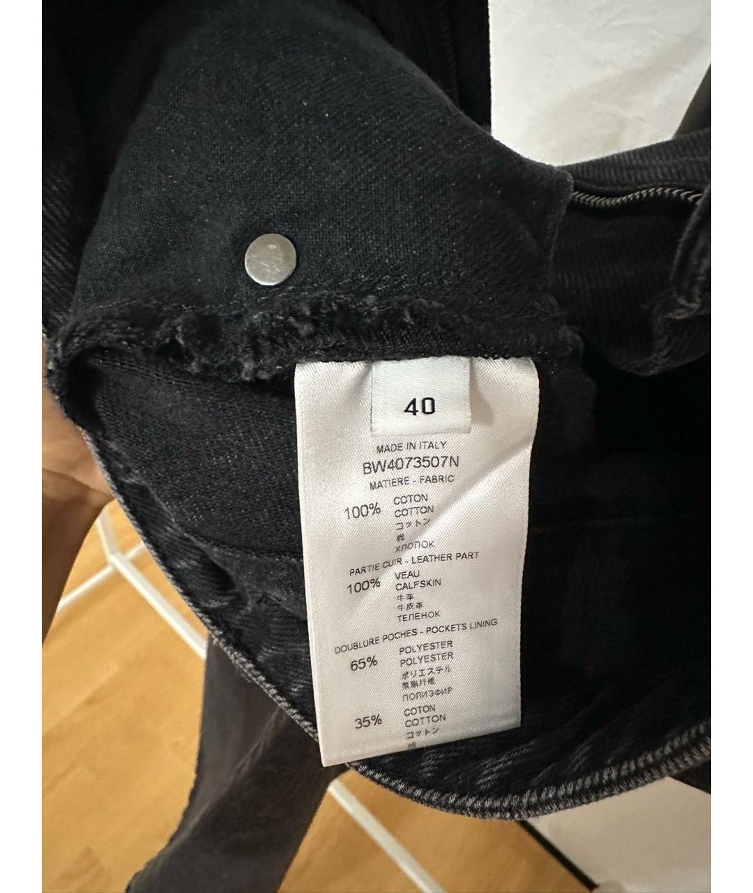 GIVENCHY Черная деним юбка миди, фото 5