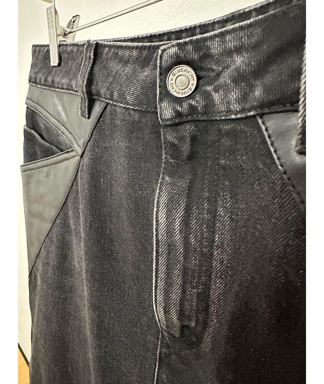 GIVENCHY Черная деним юбка миди, фото 4
