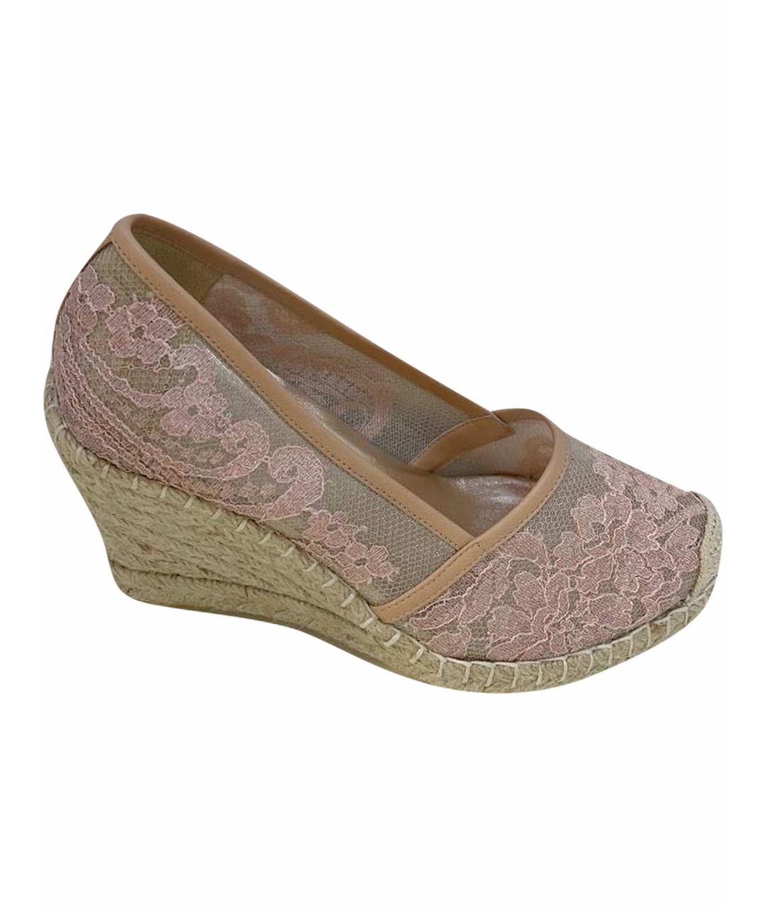 LE SILLA Розовые кожаные эспадрильи, фото 1