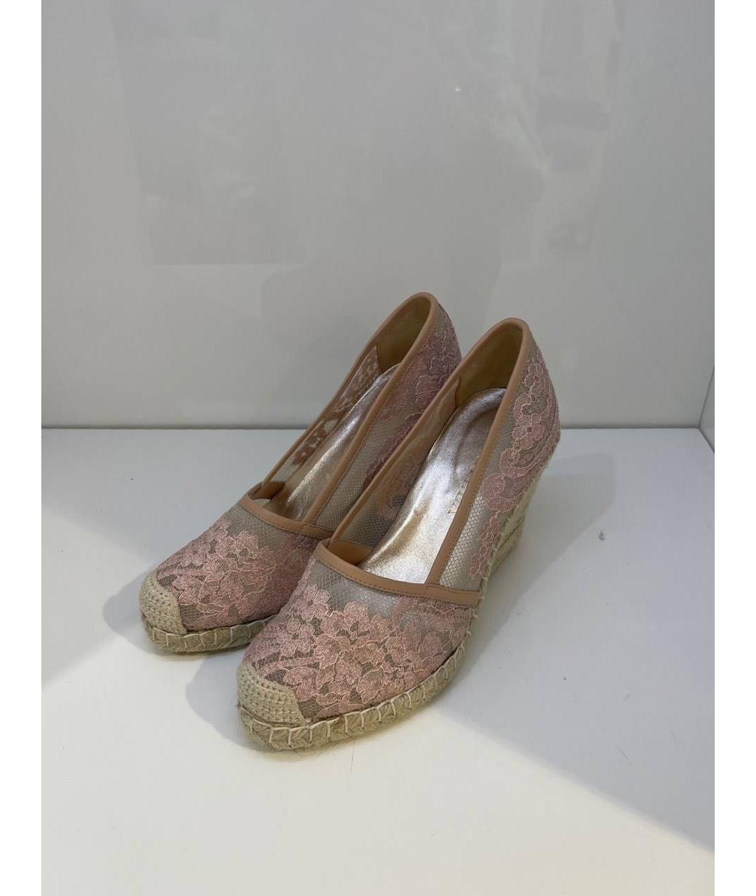 LE SILLA Розовые кожаные эспадрильи, фото 3