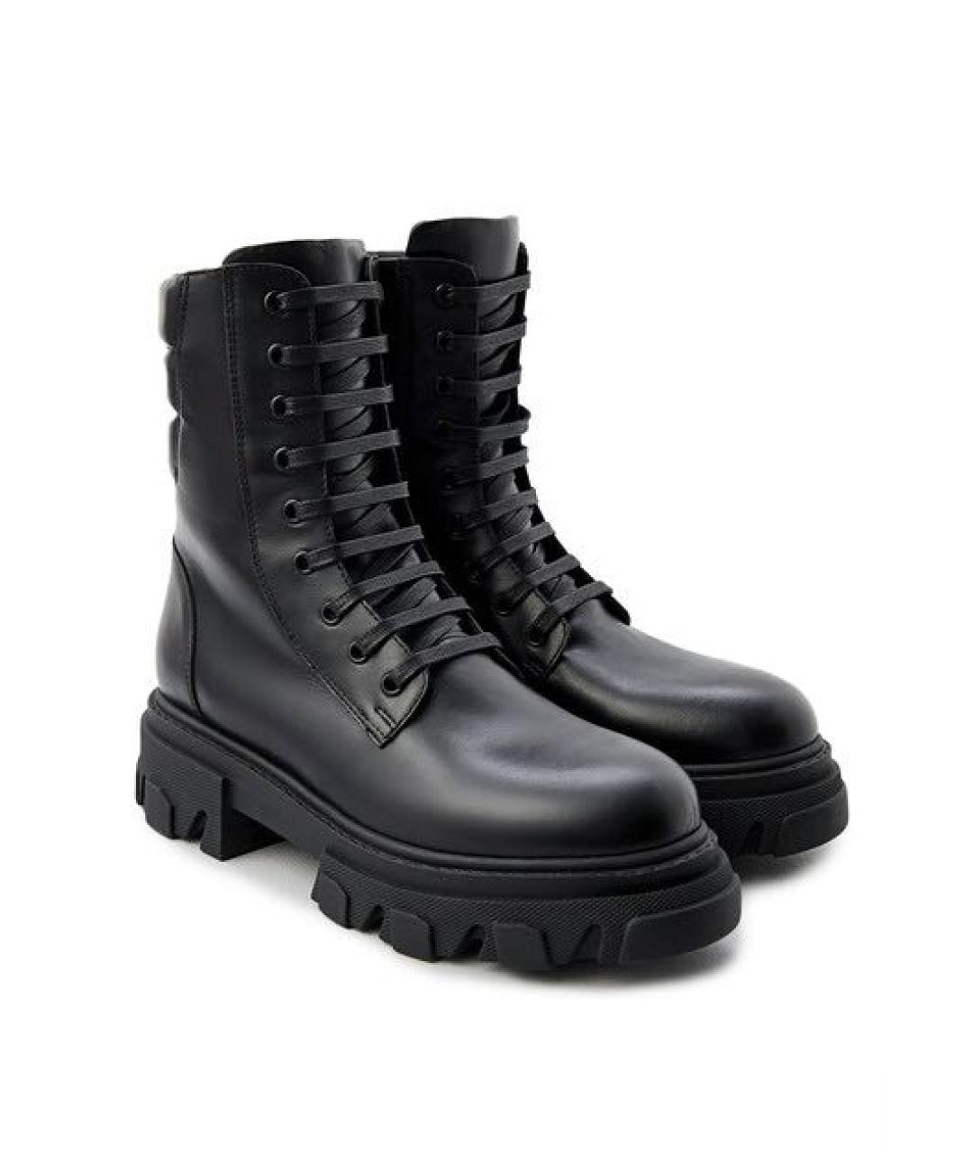 GIABORGHINI Черные кожаные ботинки, фото 3