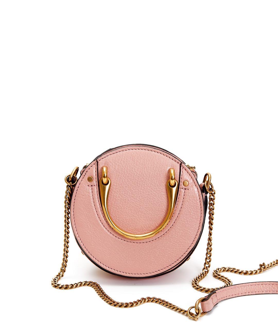 CHLOE Розовая кожаная сумка через плечо, фото 5