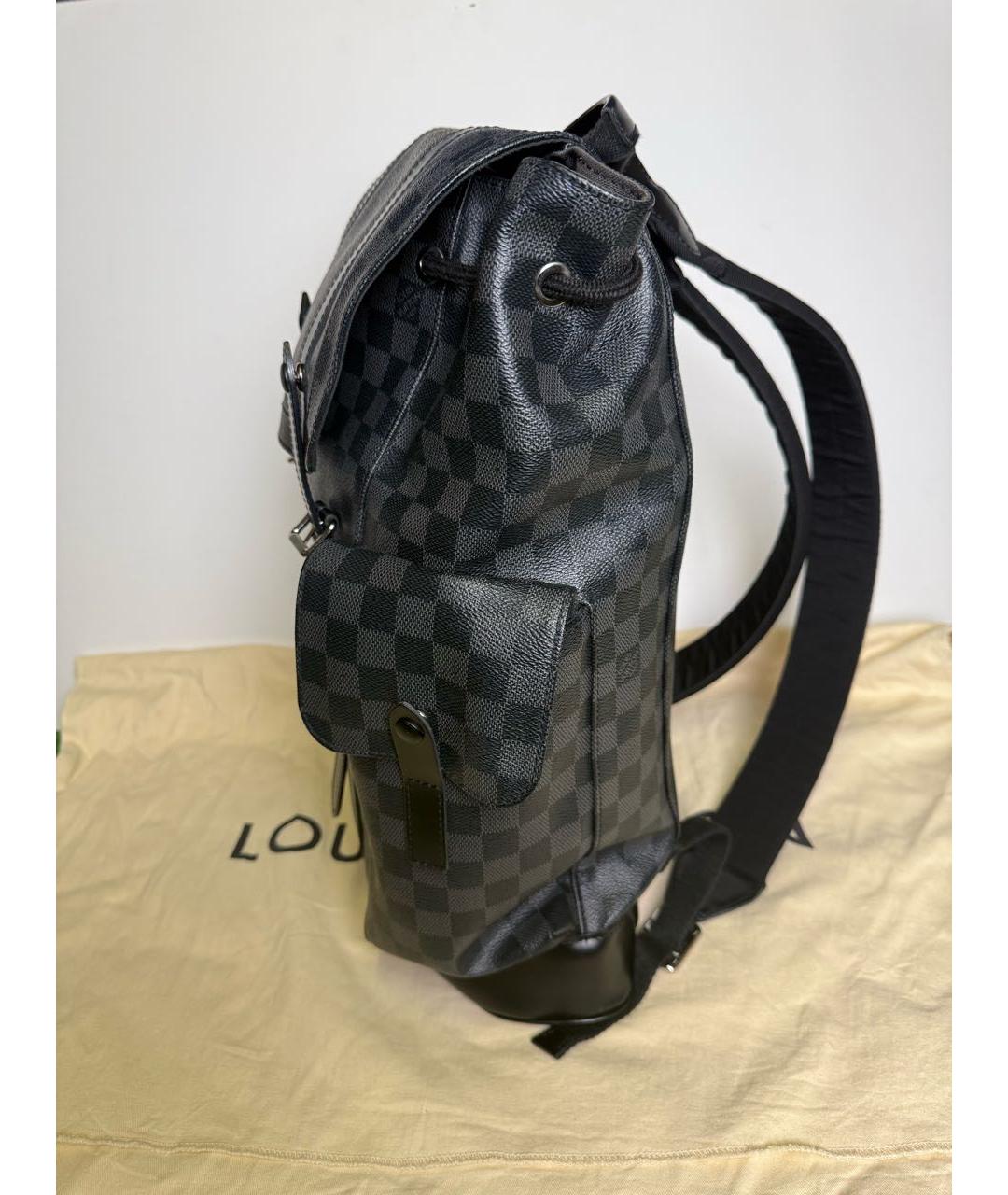 LOUIS VUITTON Черный рюкзак, фото 4