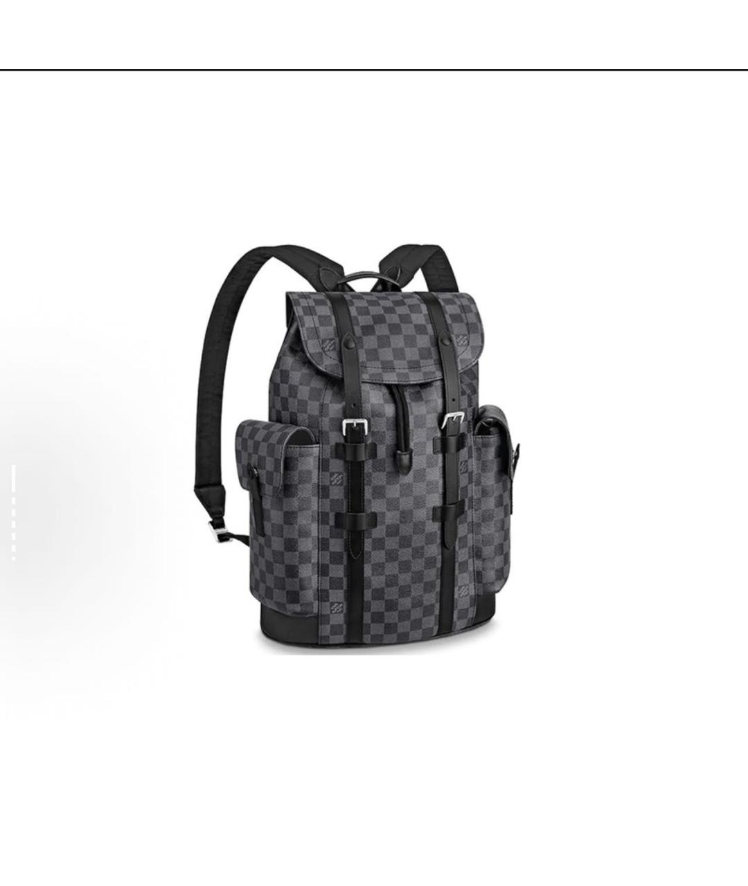 LOUIS VUITTON Черный рюкзак, фото 9