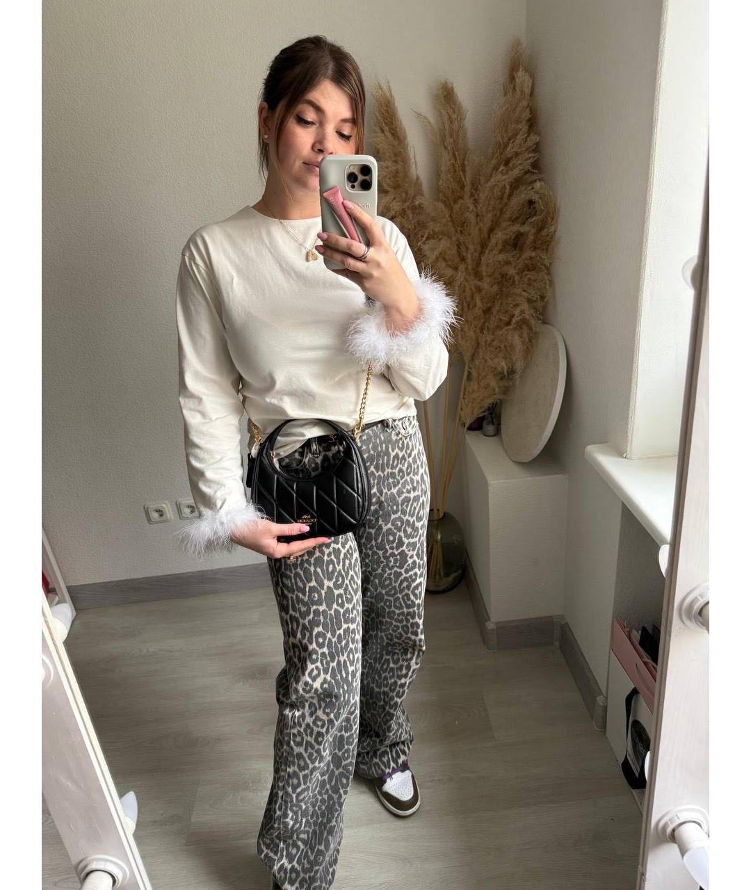 COACH Черная кожаная сумка через плечо, фото 5