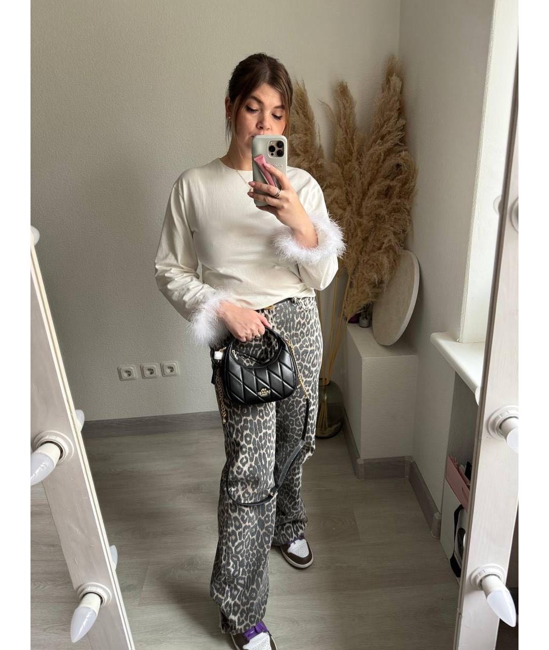 COACH Черная кожаная сумка через плечо, фото 4