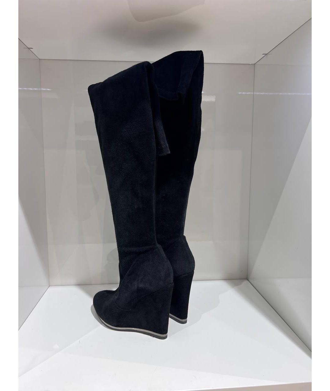 LE SILLA Черные замшевые сапоги, фото 3