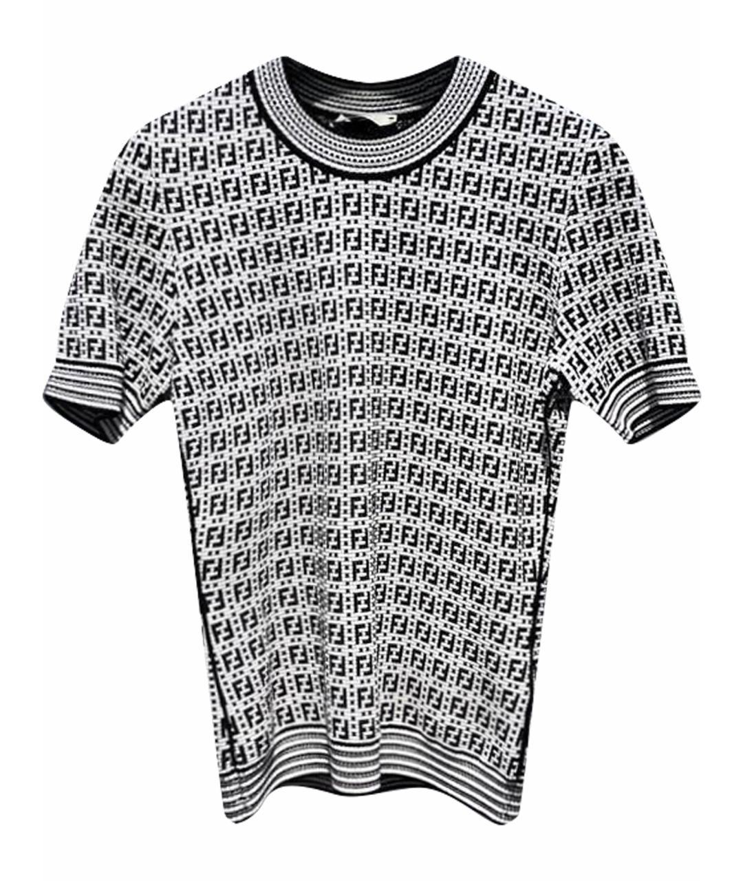 FENDI Серая вискозная футболка, фото 1