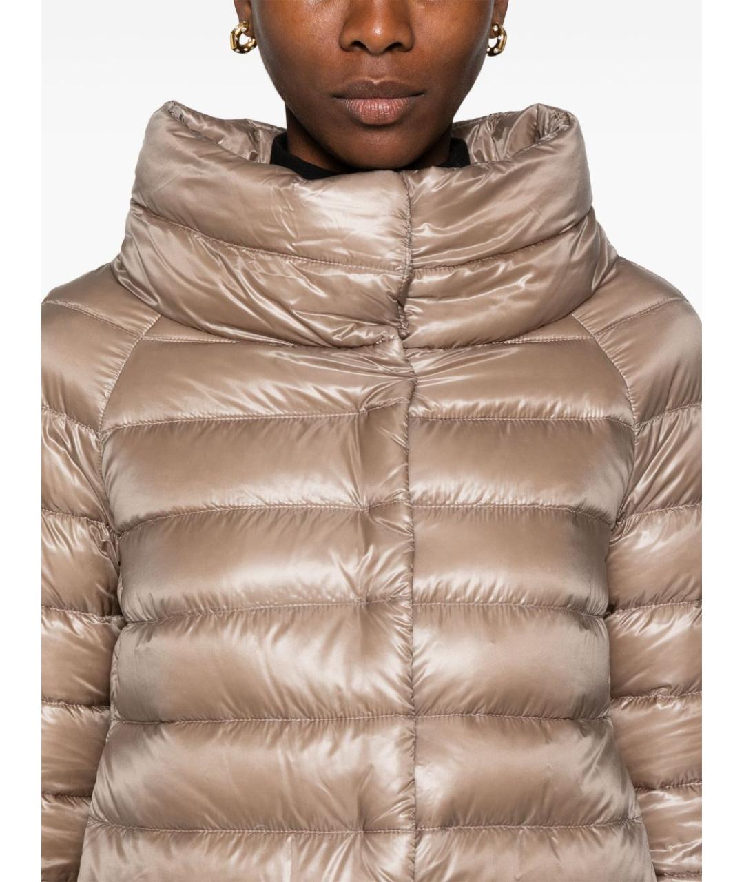 HERNO Бежевая полиамидовая куртка, фото 5
