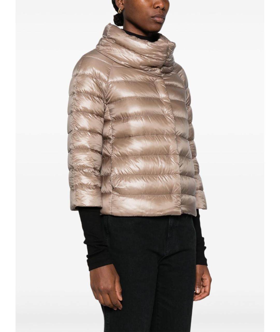 HERNO Бежевая полиамидовая куртка, фото 2