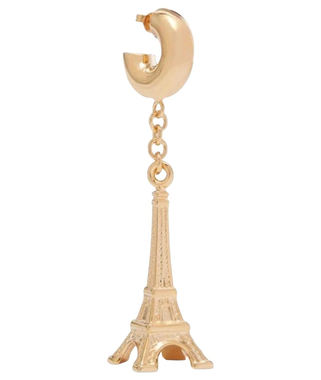 BALENCIAGA Золотые латунные серьги, фото 1