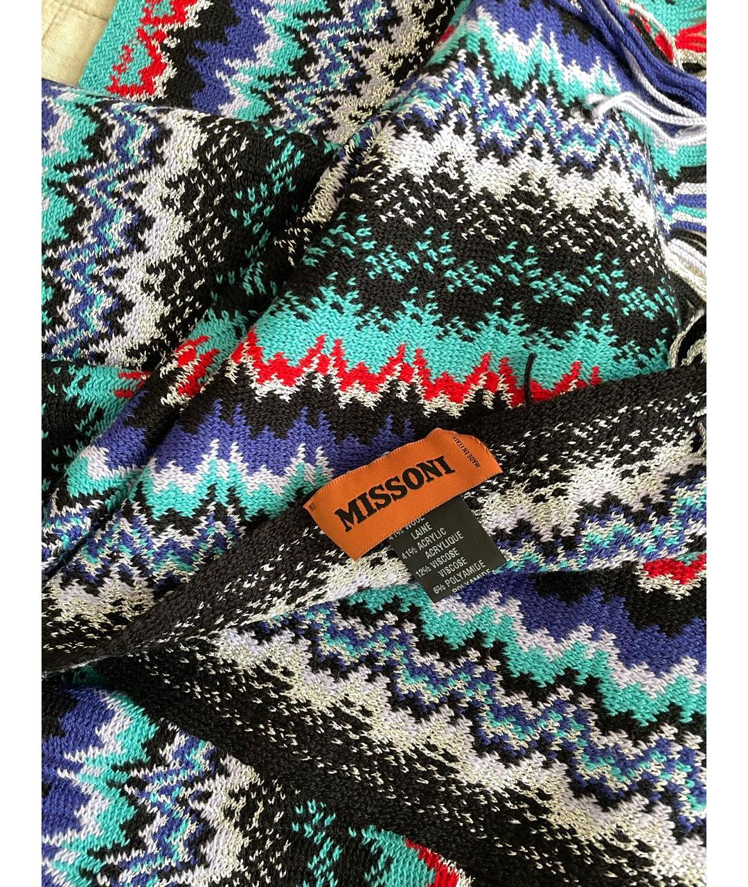 MISSONI Мульти шерстяной шарф, фото 7