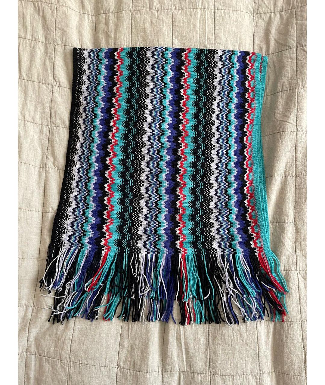 MISSONI Мульти шерстяной шарф, фото 8