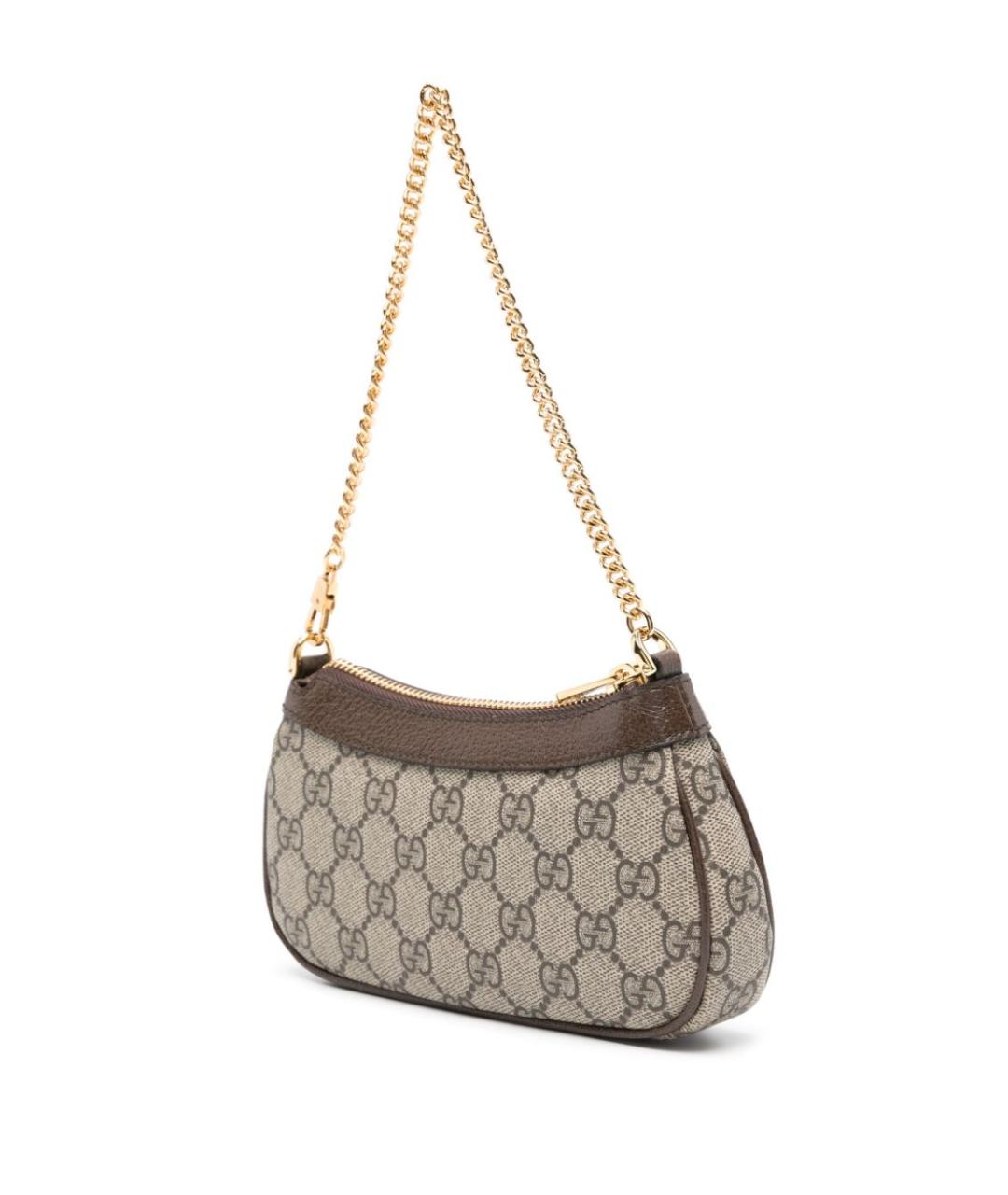 GUCCI Коричневая тканевая сумка через плечо, фото 4