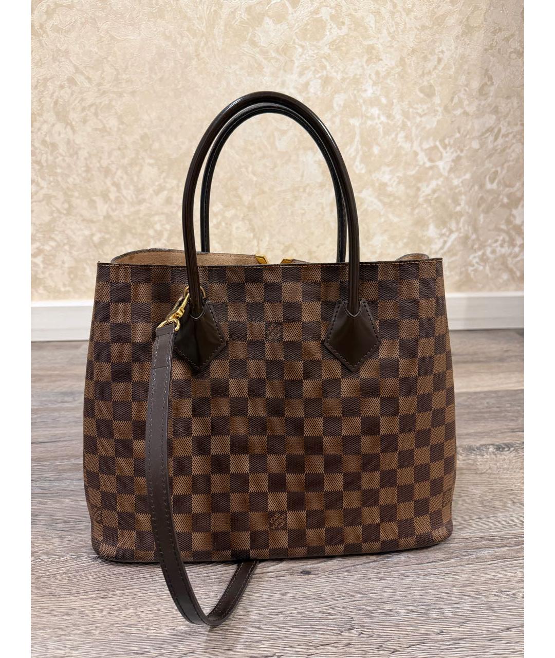 LOUIS VUITTON Коричневая сумка с короткими ручками, фото 3