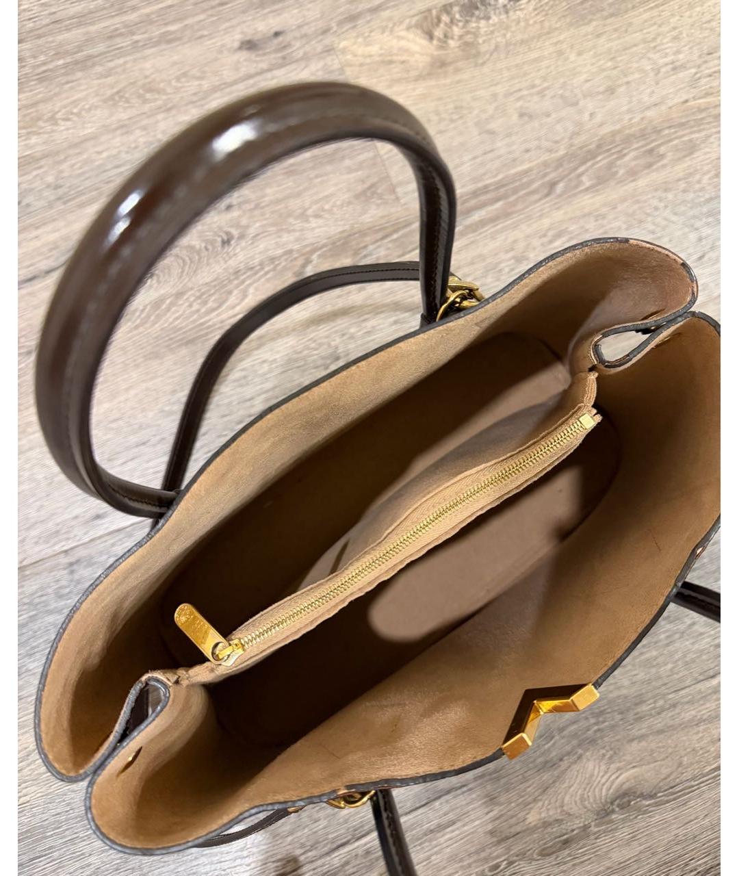 LOUIS VUITTON Коричневая сумка с короткими ручками, фото 4