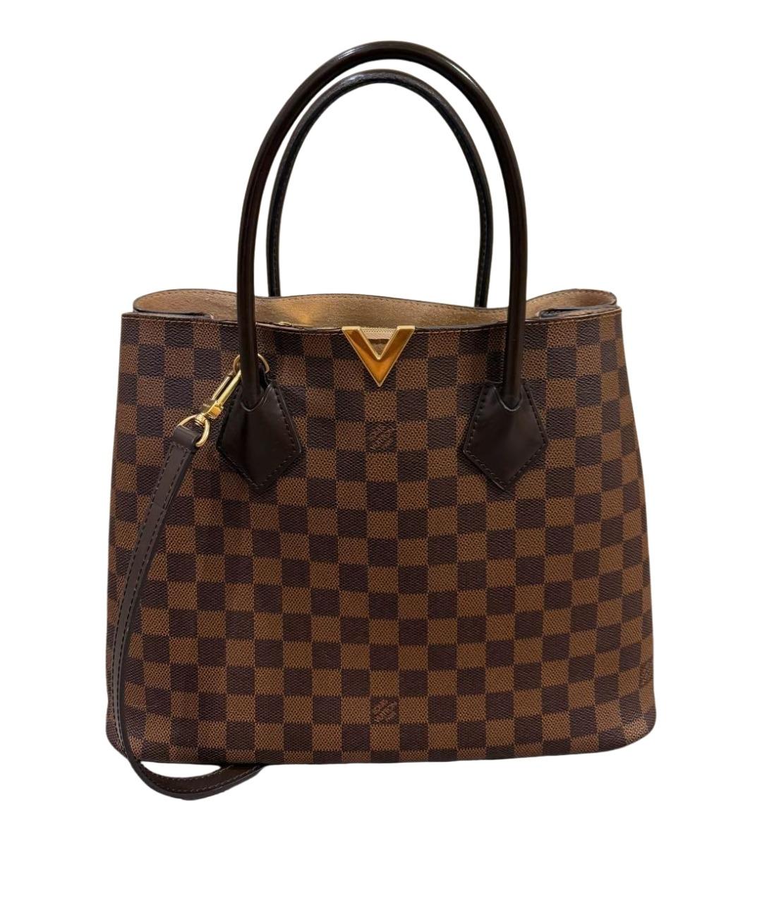 LOUIS VUITTON Коричневая сумка с короткими ручками, фото 1