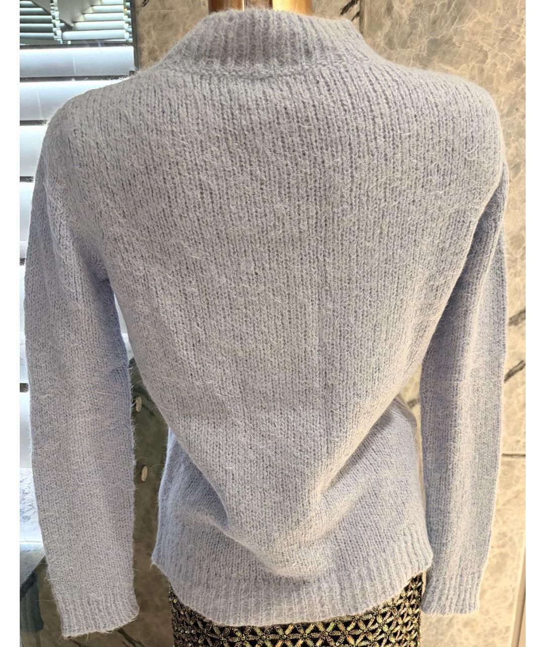 PRADA Голубой шерстяной джемпер / свитер, фото 2