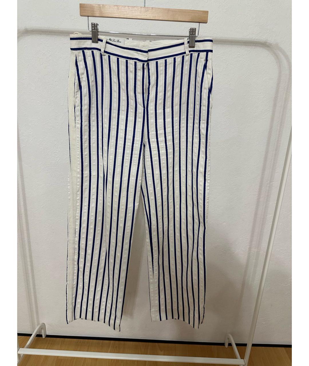 LORO PIANA Мульти хлопковые прямые брюки, фото 7