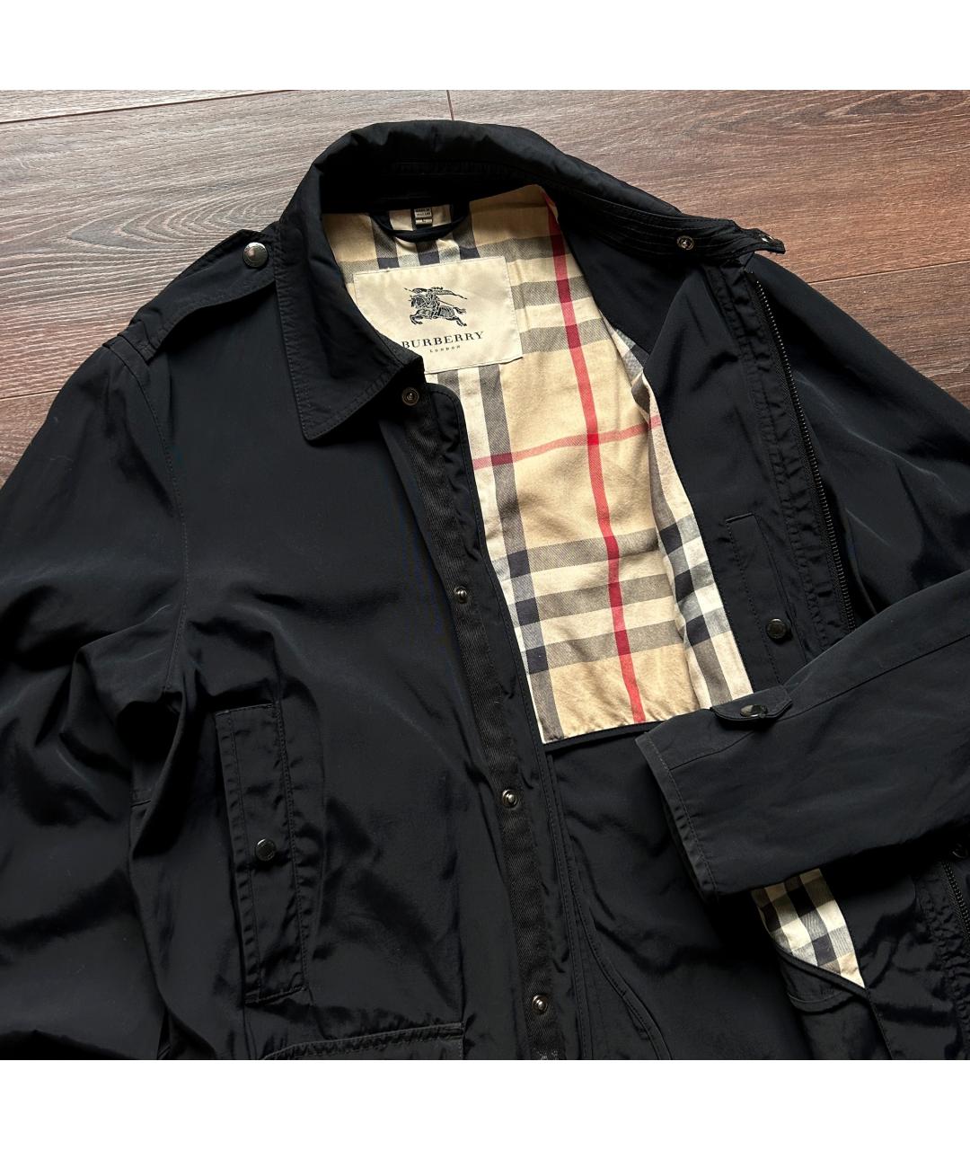 BURBERRY Темно-синяя куртка, фото 4