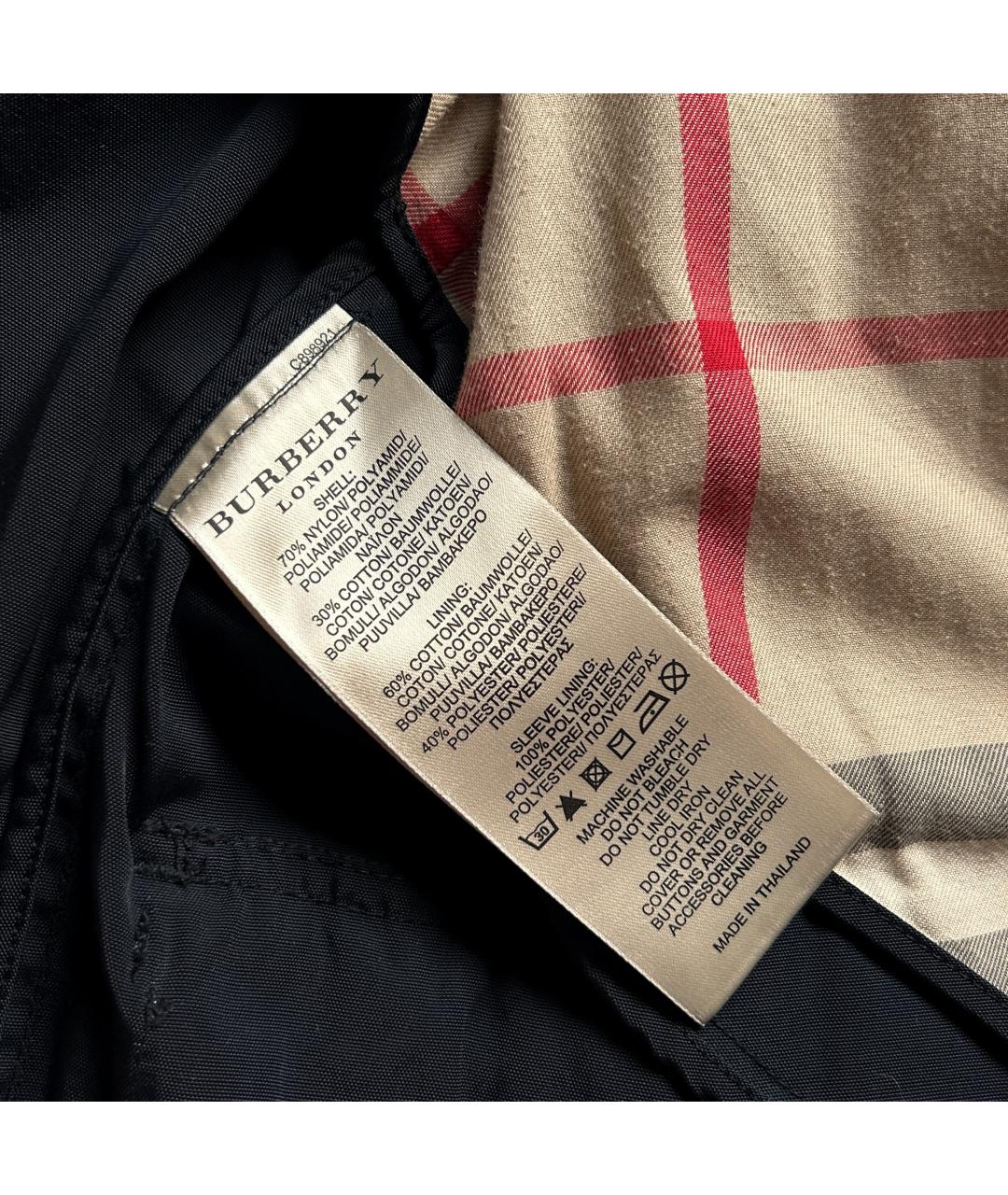 BURBERRY Темно-синяя куртка, фото 5