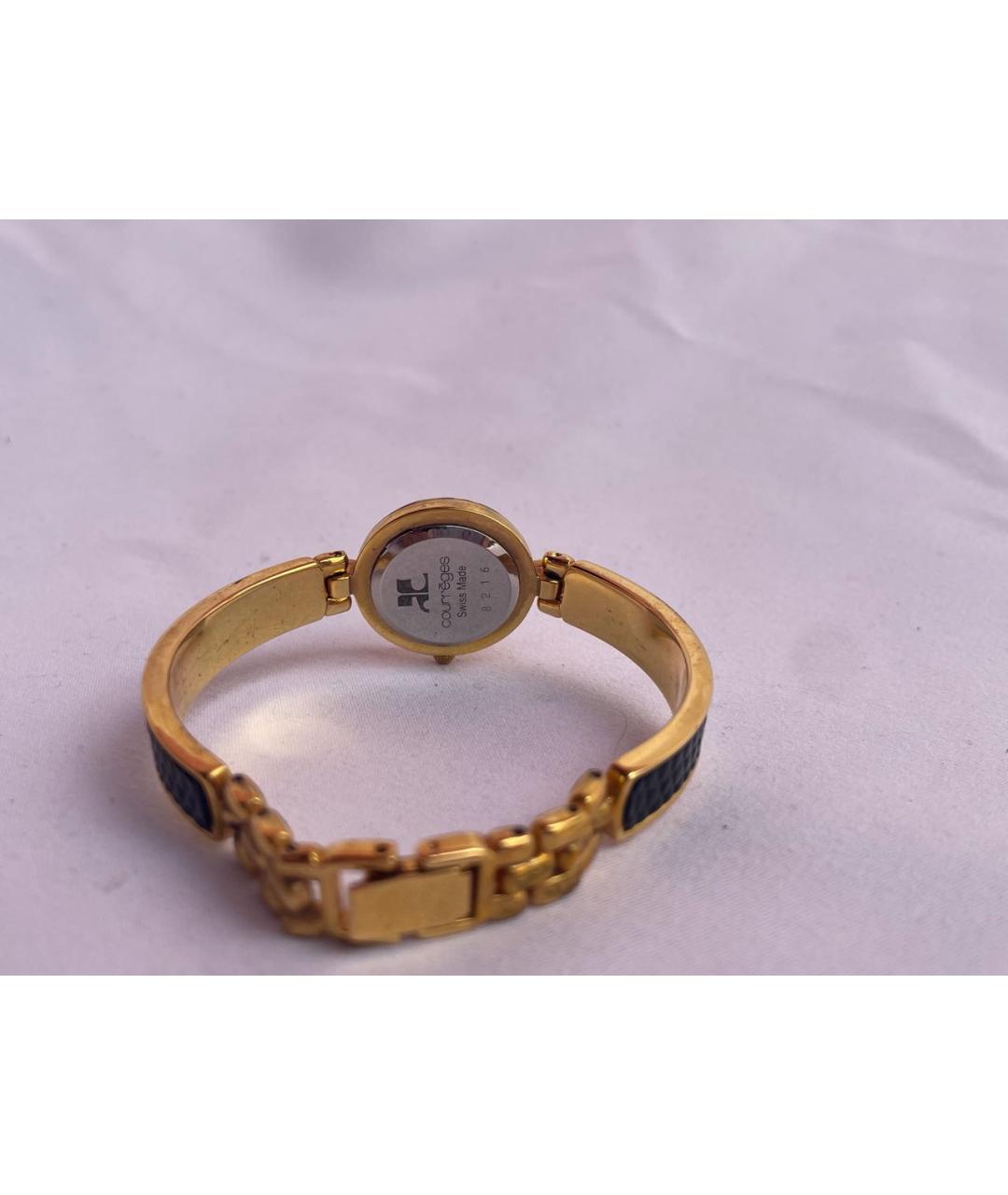 COURREGES Золотые металлические часы, фото 2