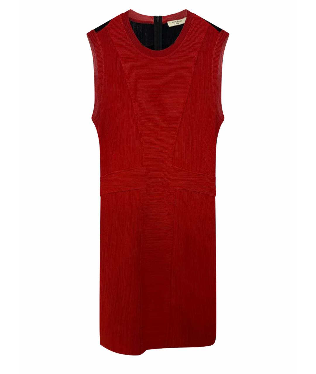 GIVENCHY Красное вискозное платье, фото 1