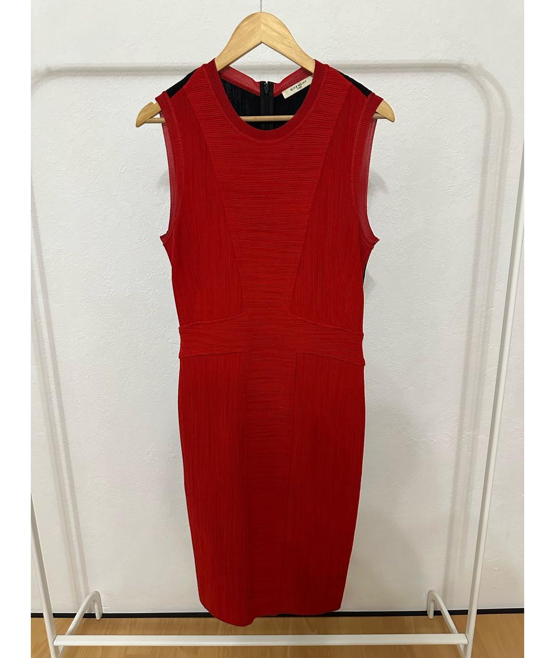 GIVENCHY Красное вискозное платье, фото 5