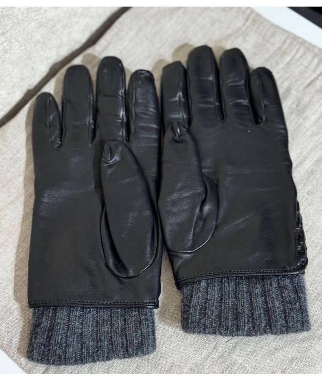 ZILLI Черные кашемировые перчатки, фото 2