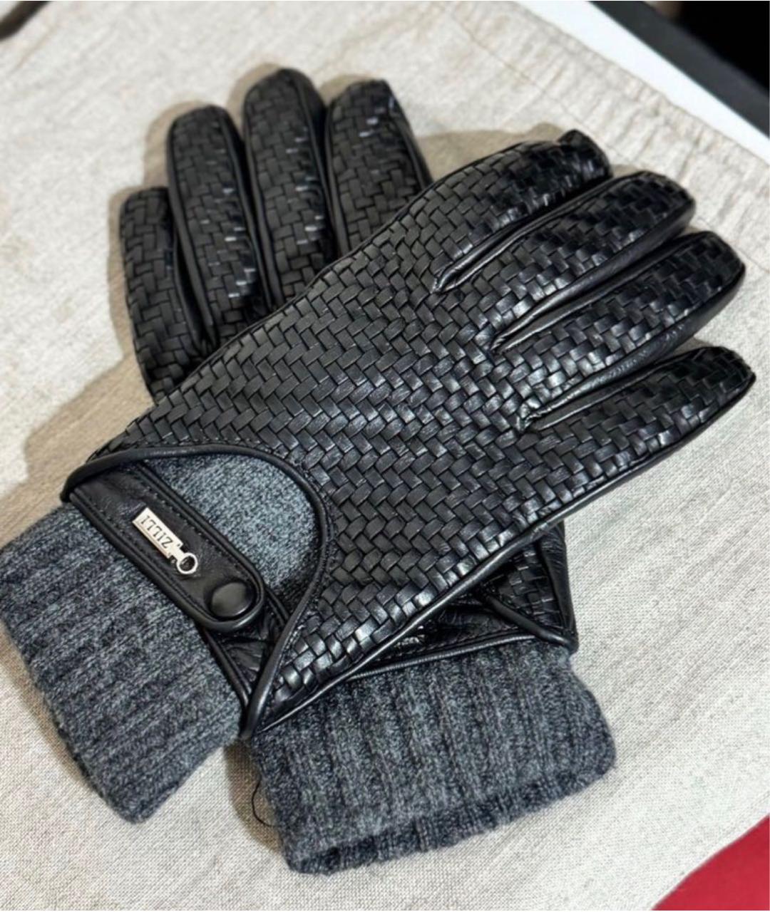 ZILLI Черные кашемировые перчатки, фото 5
