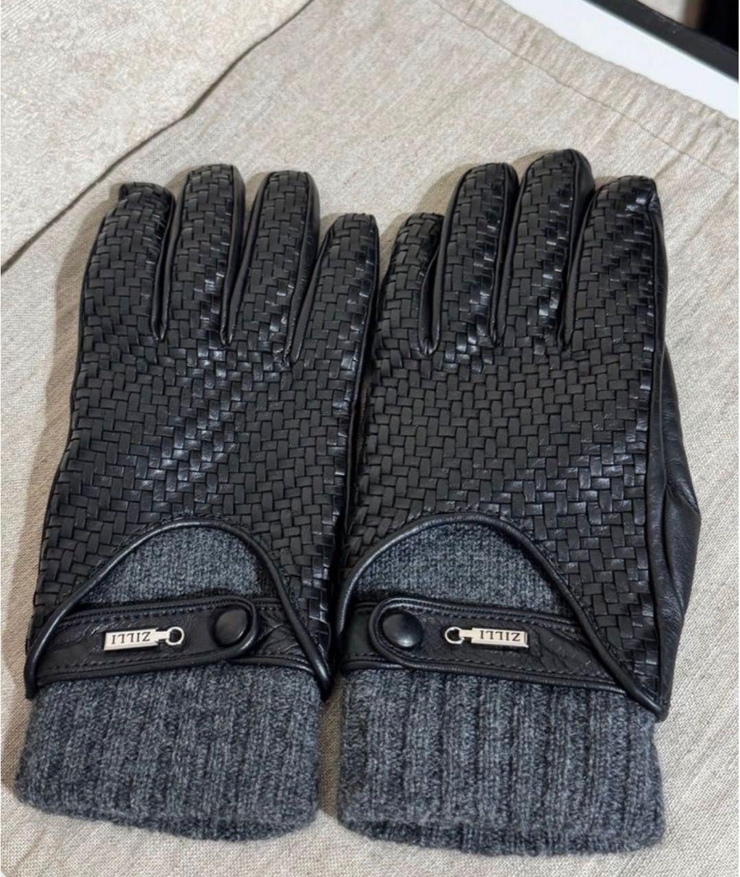 ZILLI Черные кашемировые перчатки, фото 8