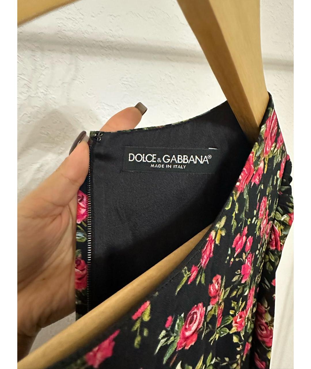 DOLCE&GABBANA Шелковое повседневное платье, фото 3