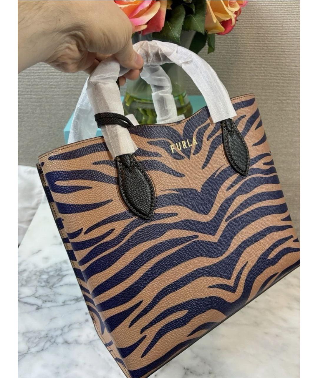 FURLA Кожаная сумка с короткими ручками, фото 6