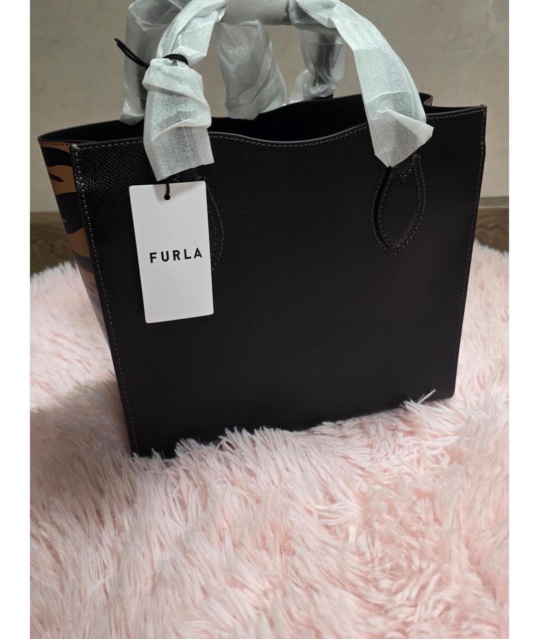 FURLA Кожаная сумка с короткими ручками, фото 5