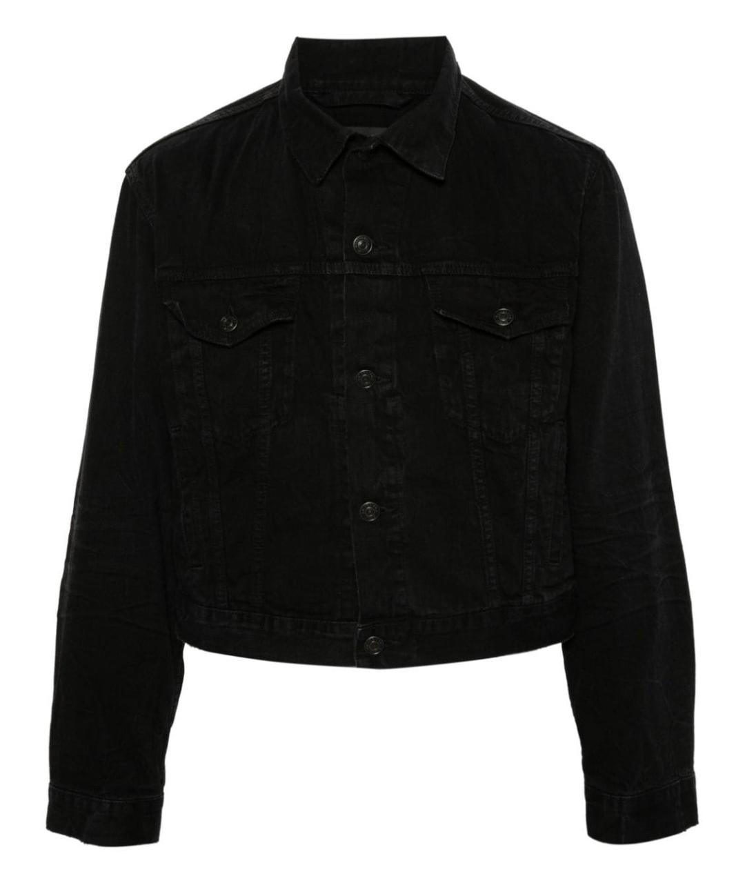 BALENCIAGA Черная хлопковая куртка, фото 1