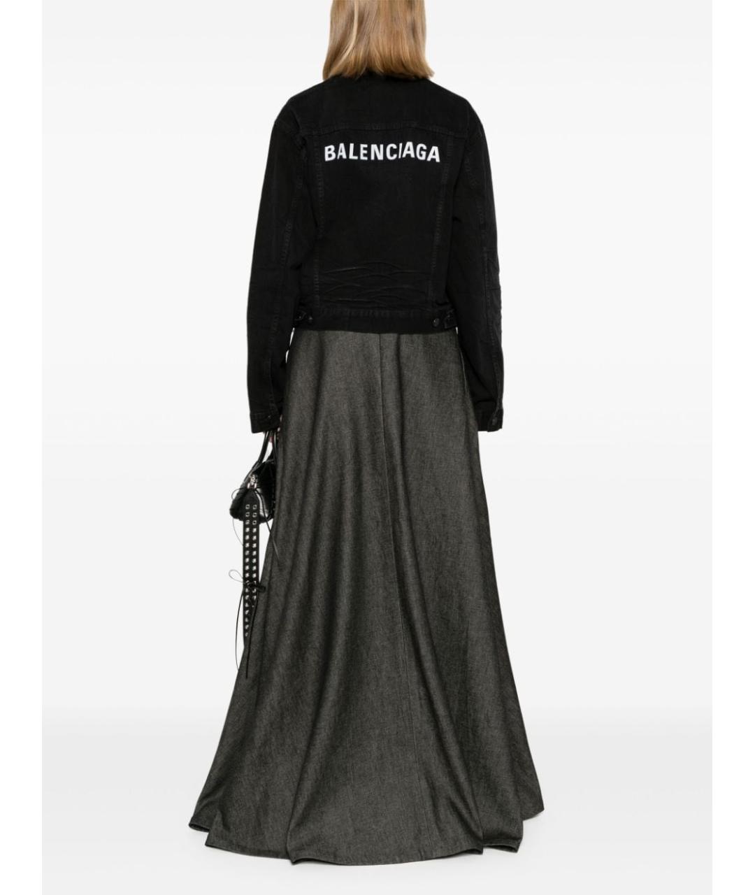 BALENCIAGA Черная хлопковая куртка, фото 6