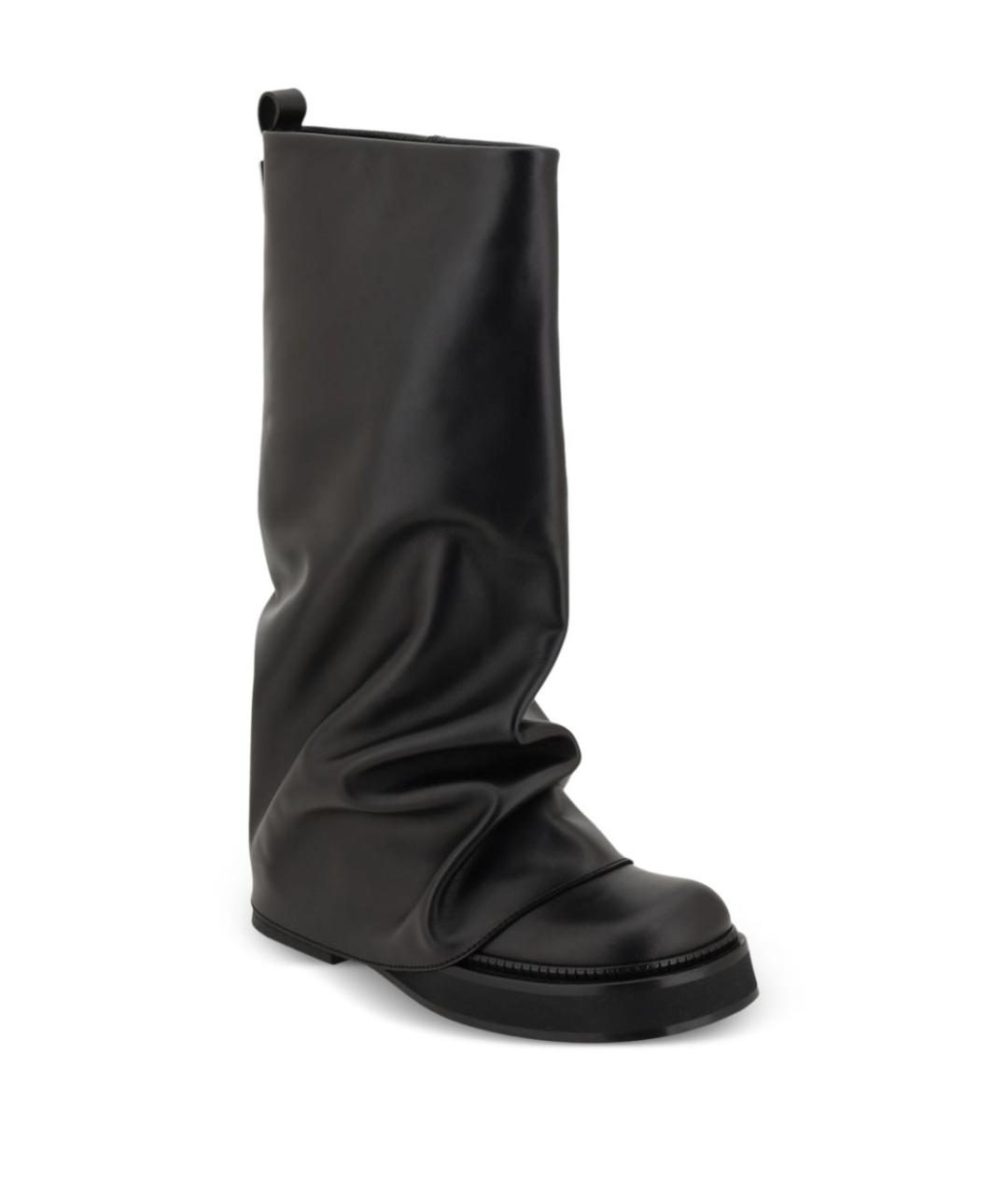 THE ATTICO Черные кожаные сапоги, фото 2