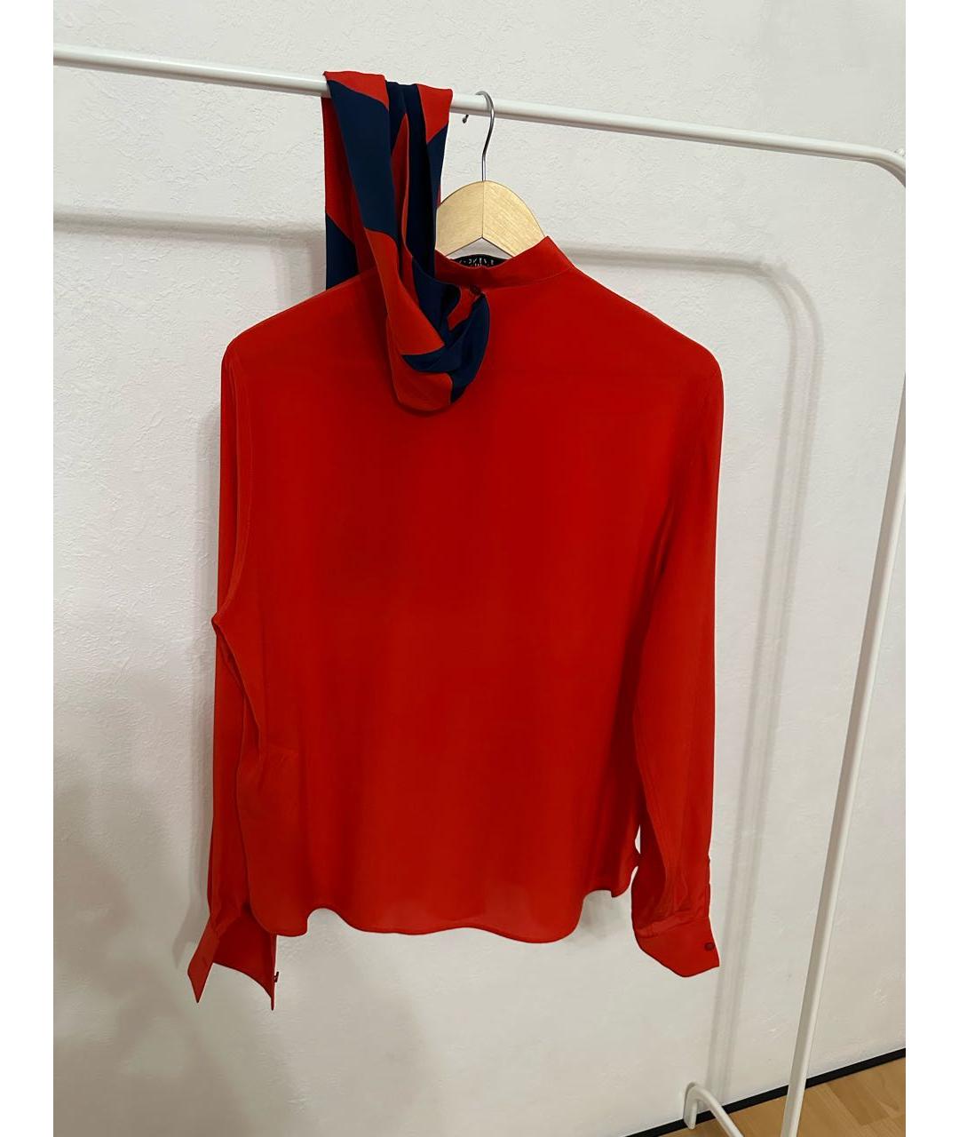 GIVENCHY Красная шелковая блузы, фото 3