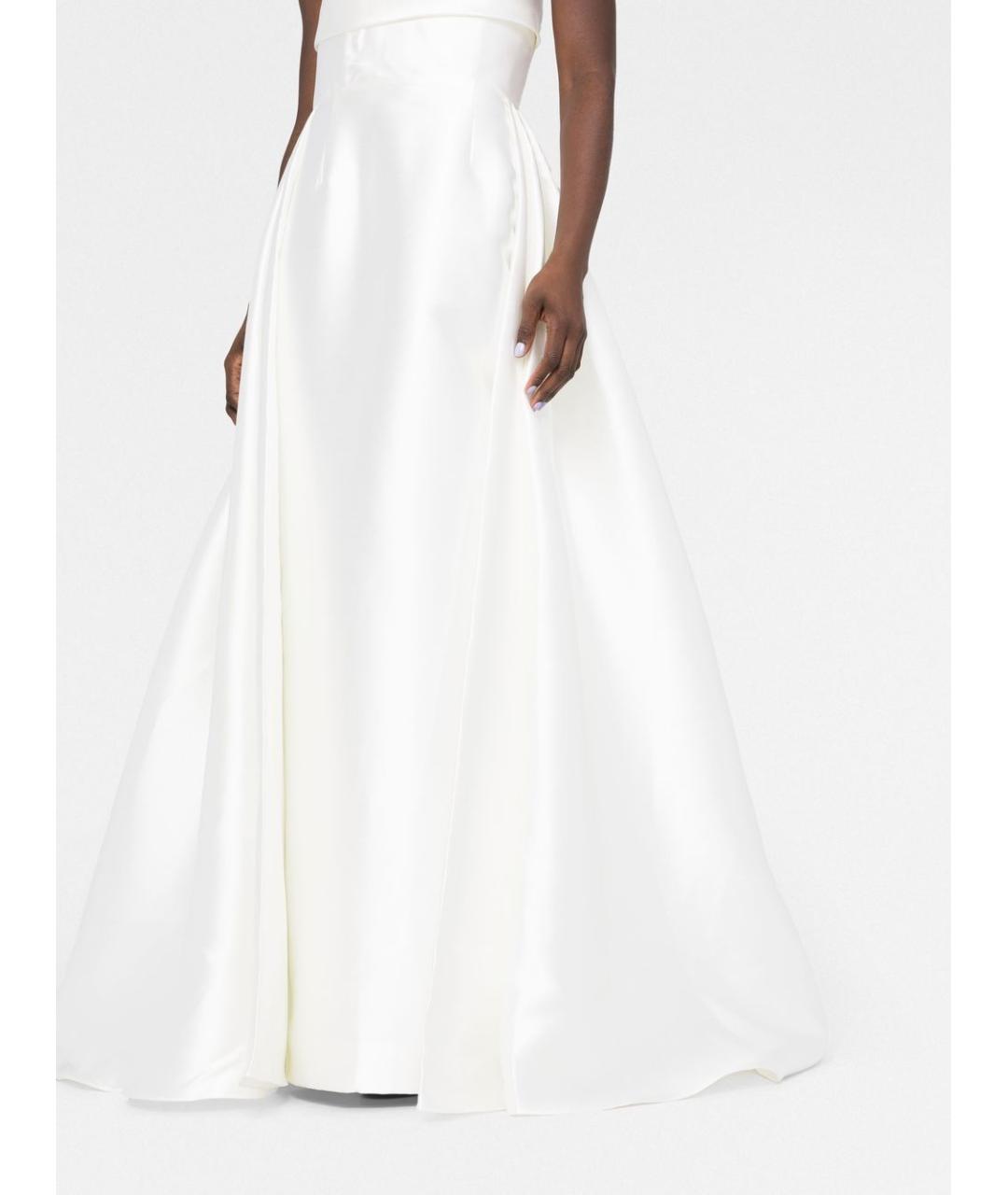 SOLACE LONDON Белое полиэстеровое вечернее платье, фото 5