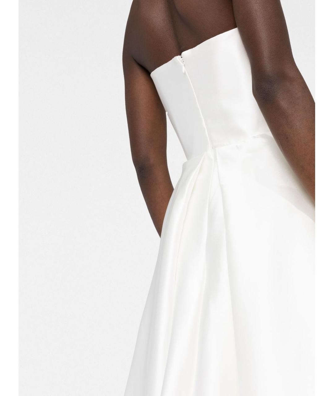 SOLACE LONDON Белое полиэстеровое вечернее платье, фото 3