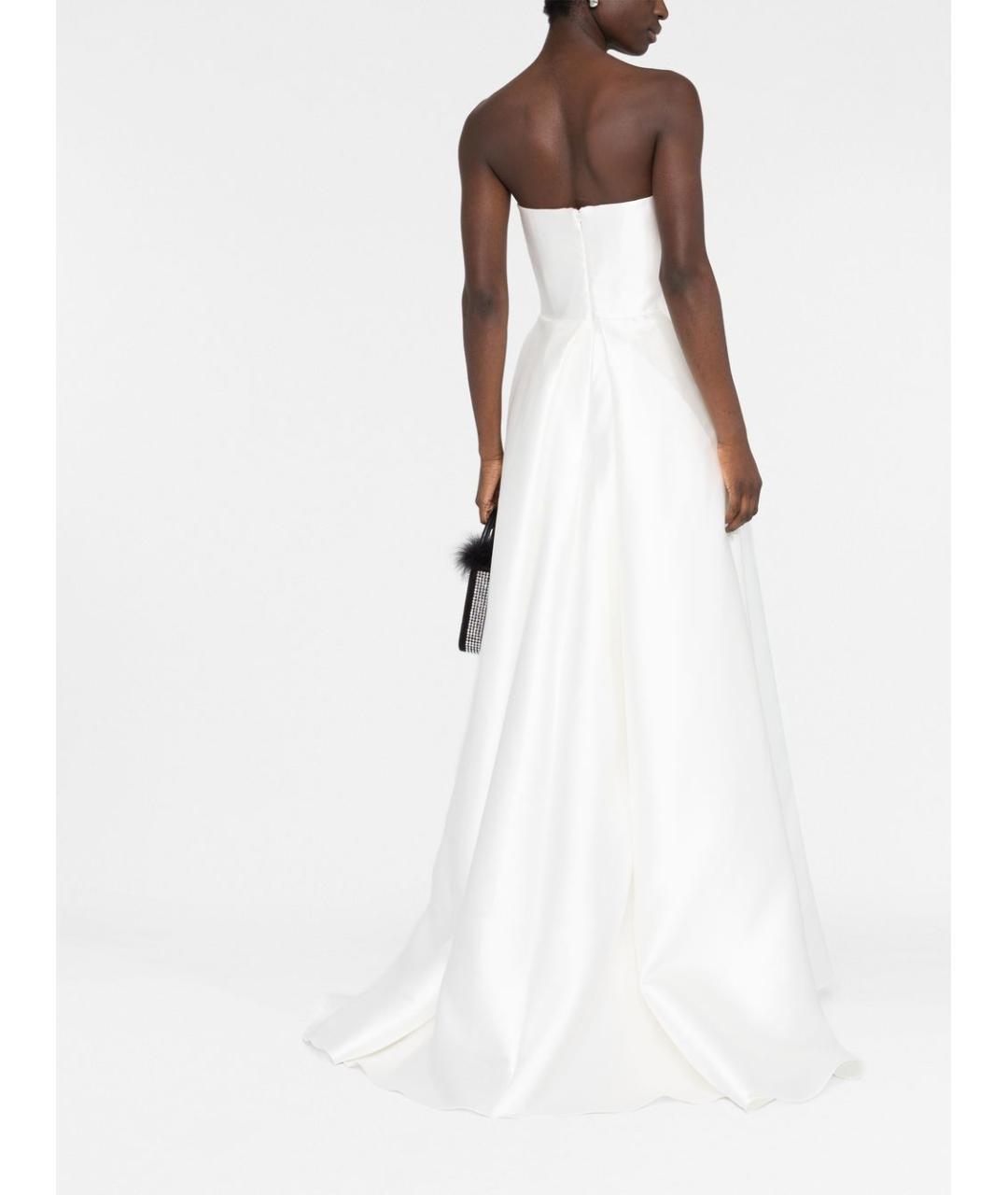SOLACE LONDON Белое полиэстеровое вечернее платье, фото 6