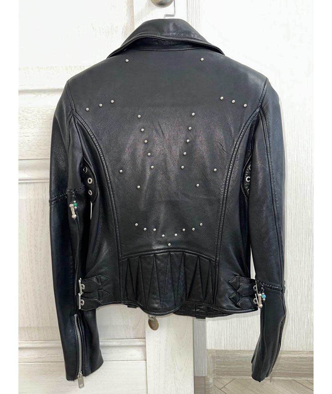 DIESEL Черная кожаная куртка, фото 2