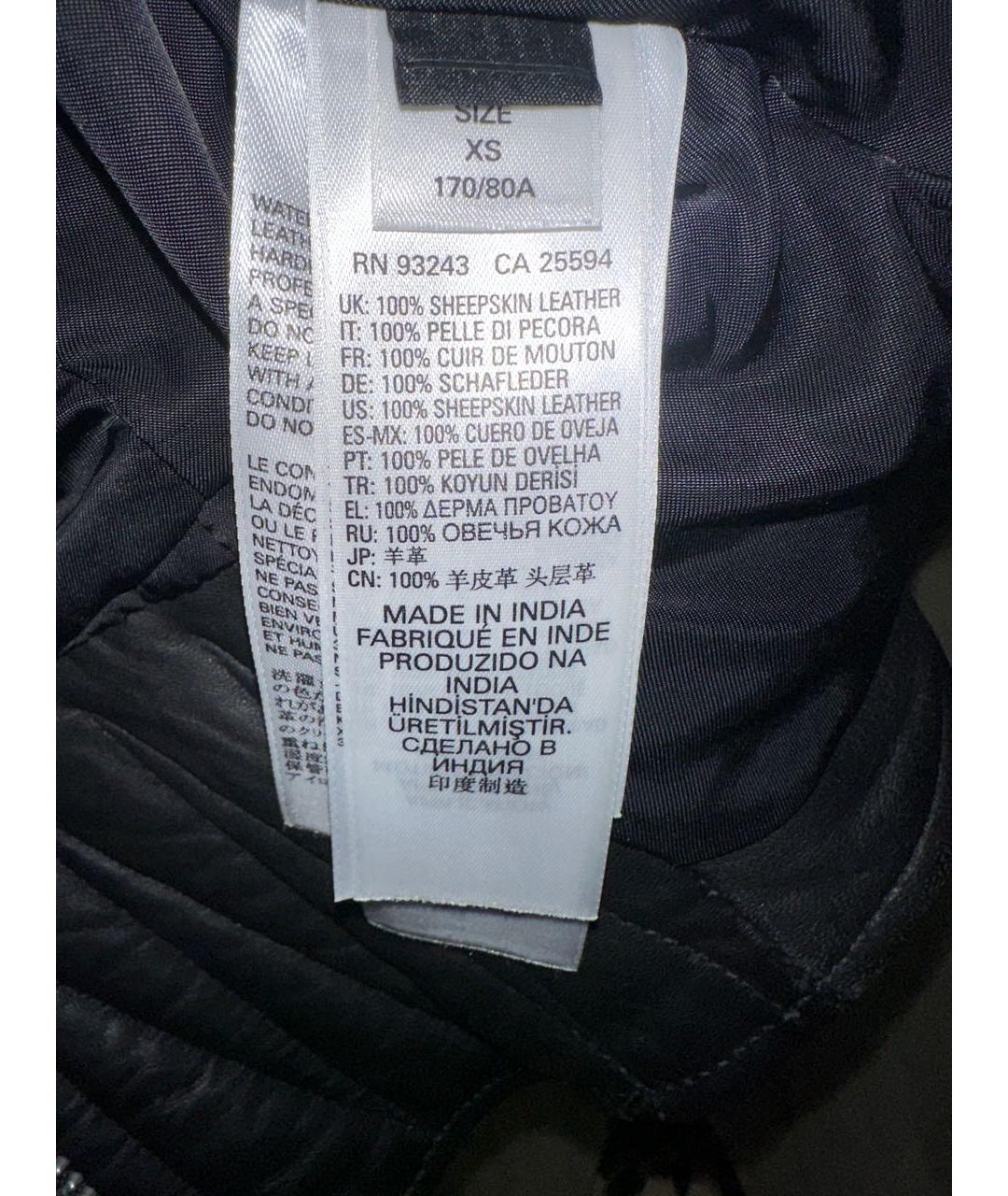 DIESEL Черная кожаная куртка, фото 5