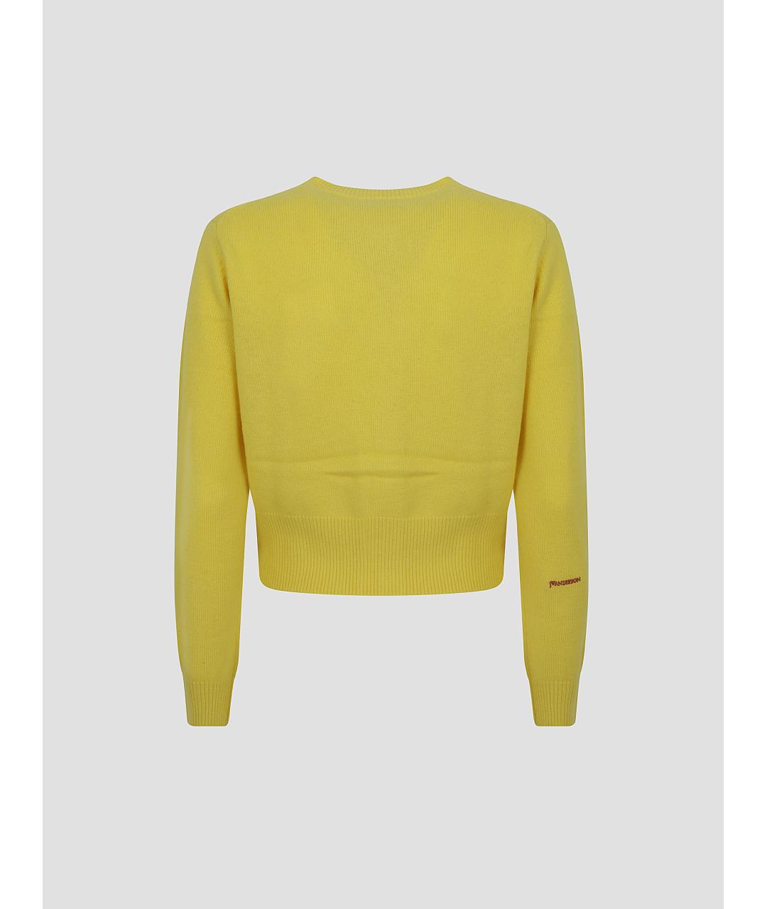 J.W.ANDERSON Желтый шерстяной кардиган, фото 2