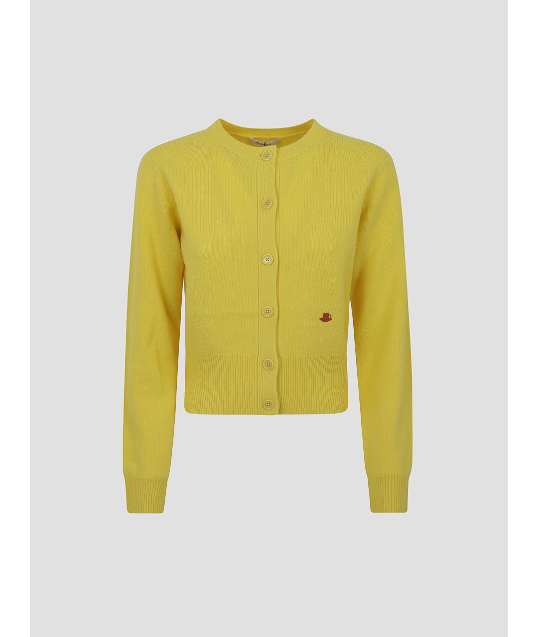 J.W.ANDERSON Желтый шерстяной кардиган, фото 1