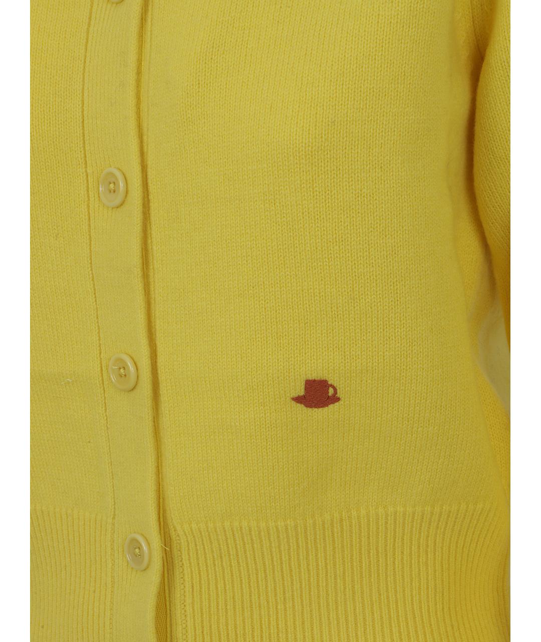 J.W.ANDERSON Желтый шерстяной кардиган, фото 3